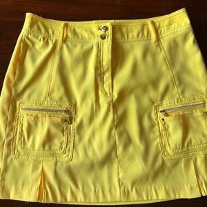 Jamie Sadock Golf Skort Yellow Size 8